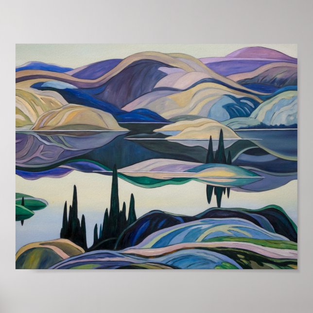 Póster Mirror Lake | Franklin Carmichael | (Frente)