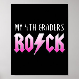 Póster Mis alumnos de 4º grado son geniales para el prime