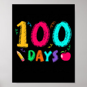Póster Mis alumnos de 5º grado son 100 días más inteligen