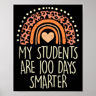 Póster Mis alumnos son 100 días más inteligentes 100º día