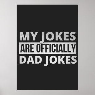 Póster mis chistes son chistes de papá