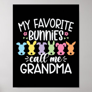 Póster Mis conejitos favoritos me llaman Madres de Pascua