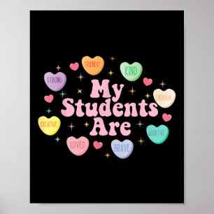 Póster Mis estudiantes son lo suficientemente amigables D