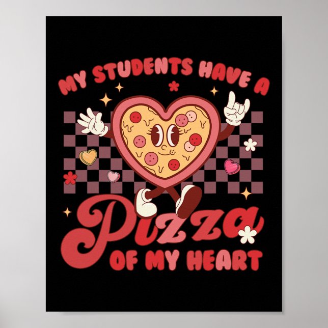 Póster Mis Estudiantes Tienen Una Pizza De Mi Profesor De (Frente)