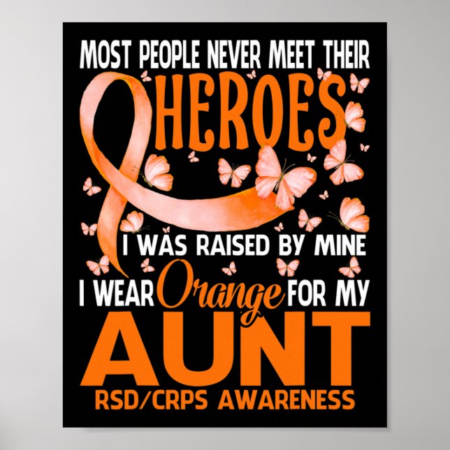 Póster Mis Héroes Llevo Naranja Para Mi Tía Rsd Crps Cons (Frente)