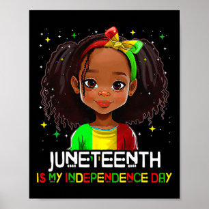 Póster ¿Mis hijos Chicas negros en el Día de la Independe