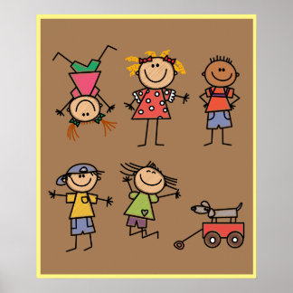 Póster Mis hijos juegan tiempo