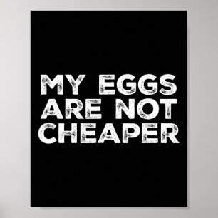 Póster Mis huevos no son más baratos