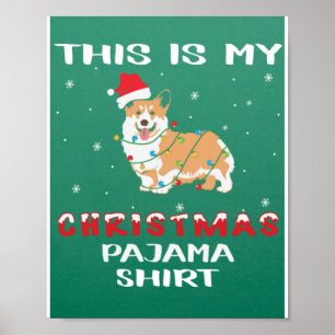 Póster Mis Navidades Pajama Feliz Navidad a la familia
