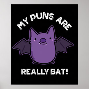 Póster Mis puntitos son muy graciosos animales Pun Dark B