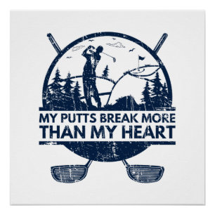Póster Mis Putks rompen regalos de golf más divertidos