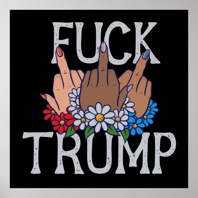 Póster Mis sentimientos sobre Donald Trump United (Frente)