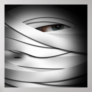 Póster Misericordioso y espeluznante mamá de Halloween de