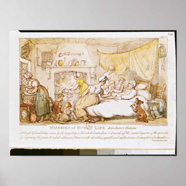 Póster Miseries of Human Life: Introductory Dialogue (Frente)