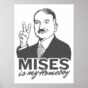 Póster Mises es mi Poster de Personalizable Homeboy