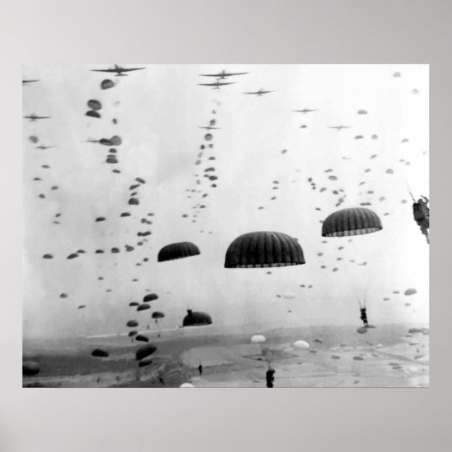 Póster Misión Aérea durante la pintura de la Segunda Guer (Frente)