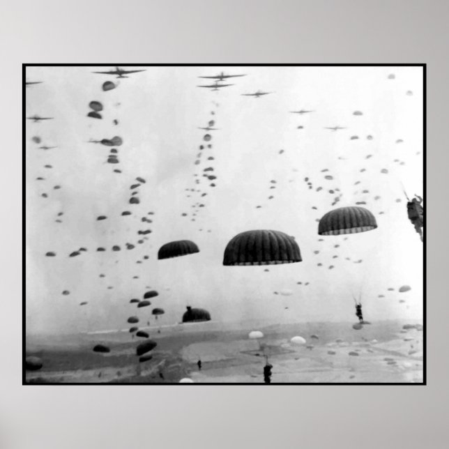 Póster Misión Aérea durante la pintura de la Segunda Guer (Frente)