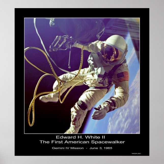 Póster Misión del Astronauta Russell L. Schweickart Apoll (Frente)