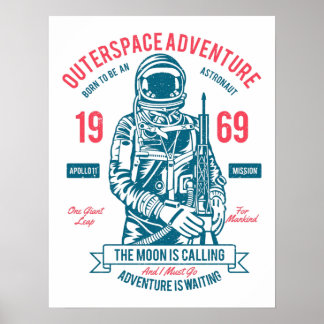 Póster Misión Patriótica Apolo 11