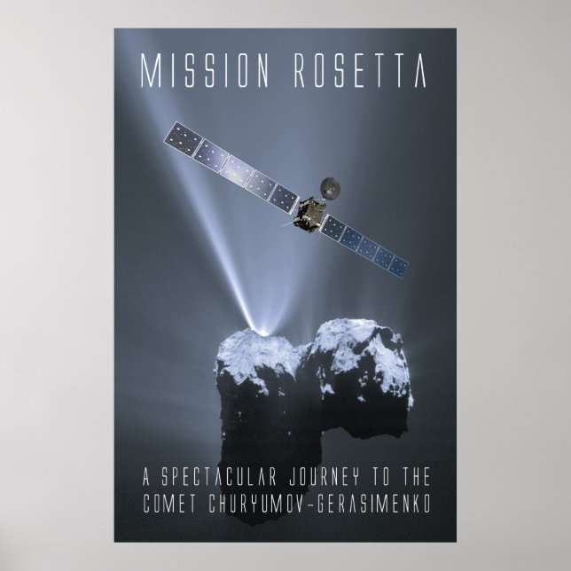 Póster Misión Rosetta - Homenaje a un viaje espectacular (Frente)