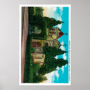 Póster Misión San Carlos De Monterey, California