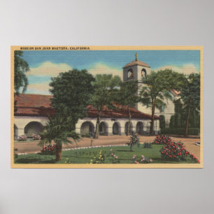 Póster Misión San Juan Bautista, California