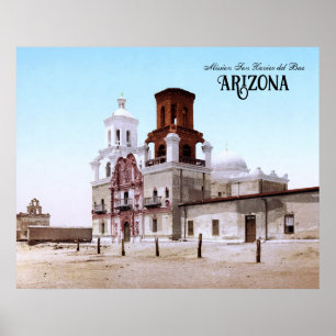 Póster Misión San Xavier del Bac, Arizona