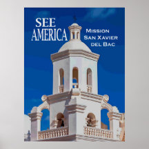 Misión "See America" San Xavier Poster
