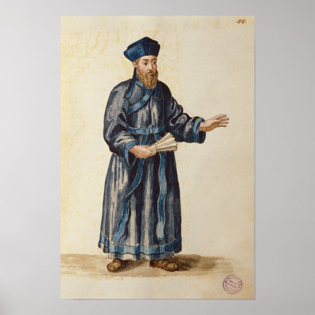 Póster Misionero veneciano en China (Frente)