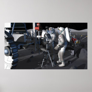 Póster Misiones futuras 8 de la exploración espacial