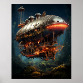 Póster Misiones místicas - Vuelo de Steampunk en Victoria