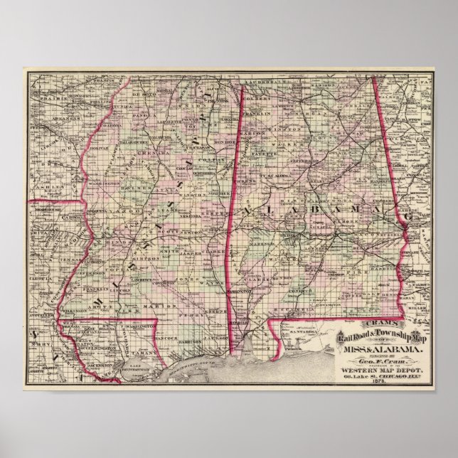 Póster Misisipi y Alabama (Frente)