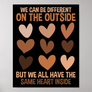 Póster Mismo Corazón Dentro Diversidad Amor Unidad Histor