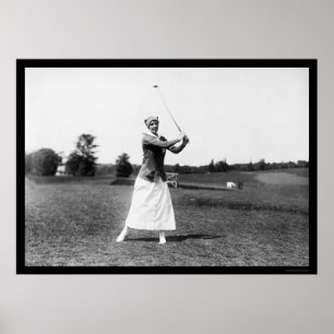 Póster Miss E. Pickhardt Golf 1914