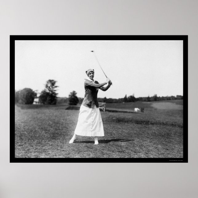 Póster Miss E. Pickhardt Golf 1914 (Frente)