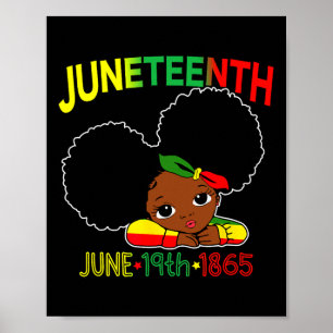 Póster Miss Junete Celebración 19 1865 June Black Gir