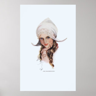 Póster Miss Knickerbocker por Harrison Fisher