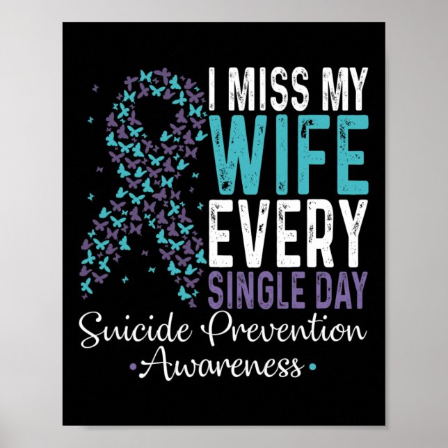 Póster Miss Mi Esposa Cada Día Prevención Del Suicidio (Frente)