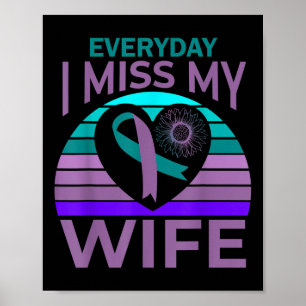 Póster Miss Mi Esposa Corazón De Girasol Hus De Concienci