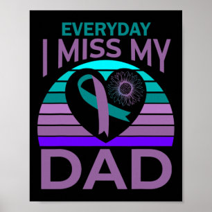 Póster Miss Mi Padre Corazón Girasol Suicidio Conciencia