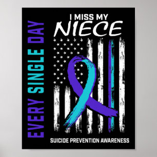 Póster Miss Mi sobrina Suicidio Prevención de Conciencia 