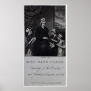 Póster Miss Nano Nagle, 1809