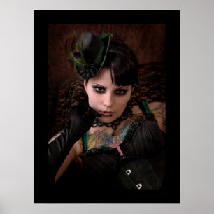 Póster Miss Peacock - Imprimir (borde plano)