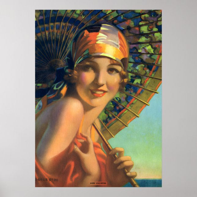 Póster Miss Universo por Edward Eggleston (Frente)