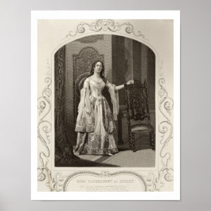 Póster Miss Vandenhoff como Julieta, Escena 1 del Acto II