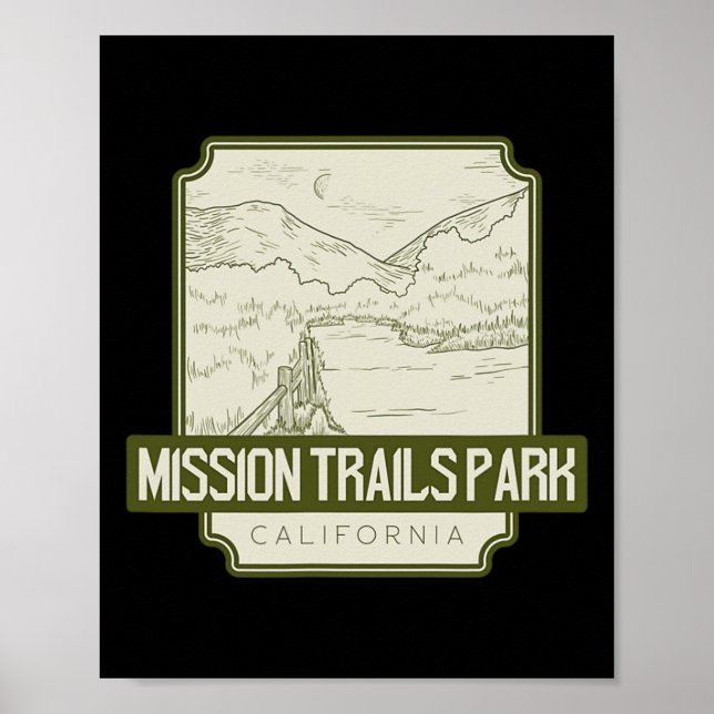 Póster Mission Trails Park – California  (Frente)