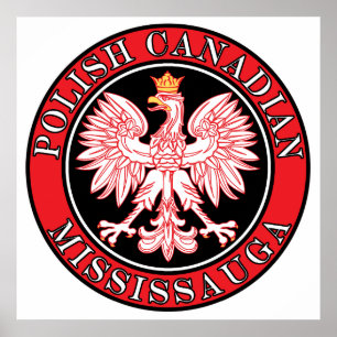 Póster Mississauga Águila Polaca Canadiense