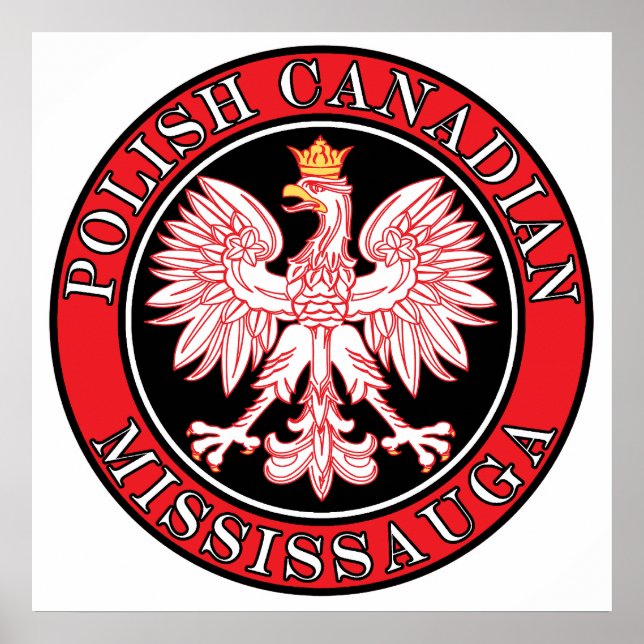 Póster Mississauga Águila Polaca Canadiense (Frente)