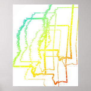 Póster mississippi chill blur