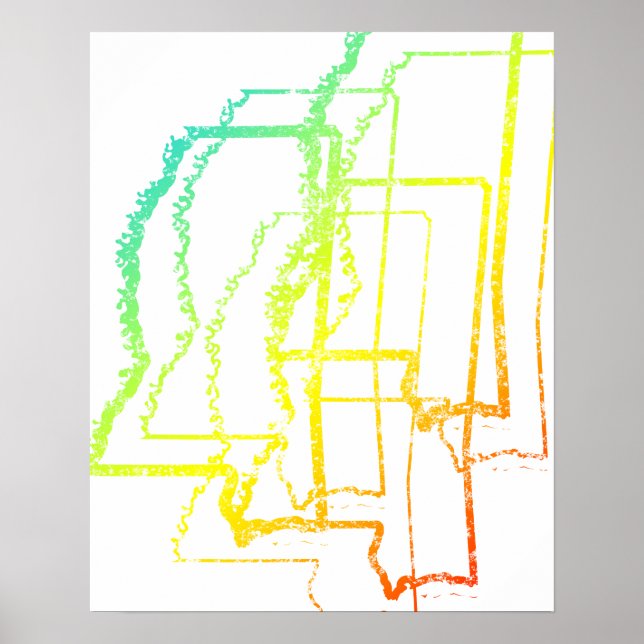 Póster mississippi chill blur (Frente)